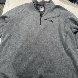 The North Face Men's Zip-Up Gray Sweater